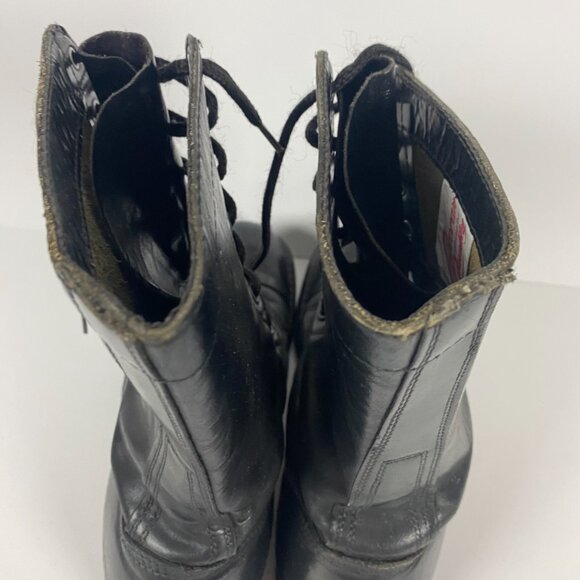 Men's Black Leather Boots - Picture 8 of 13